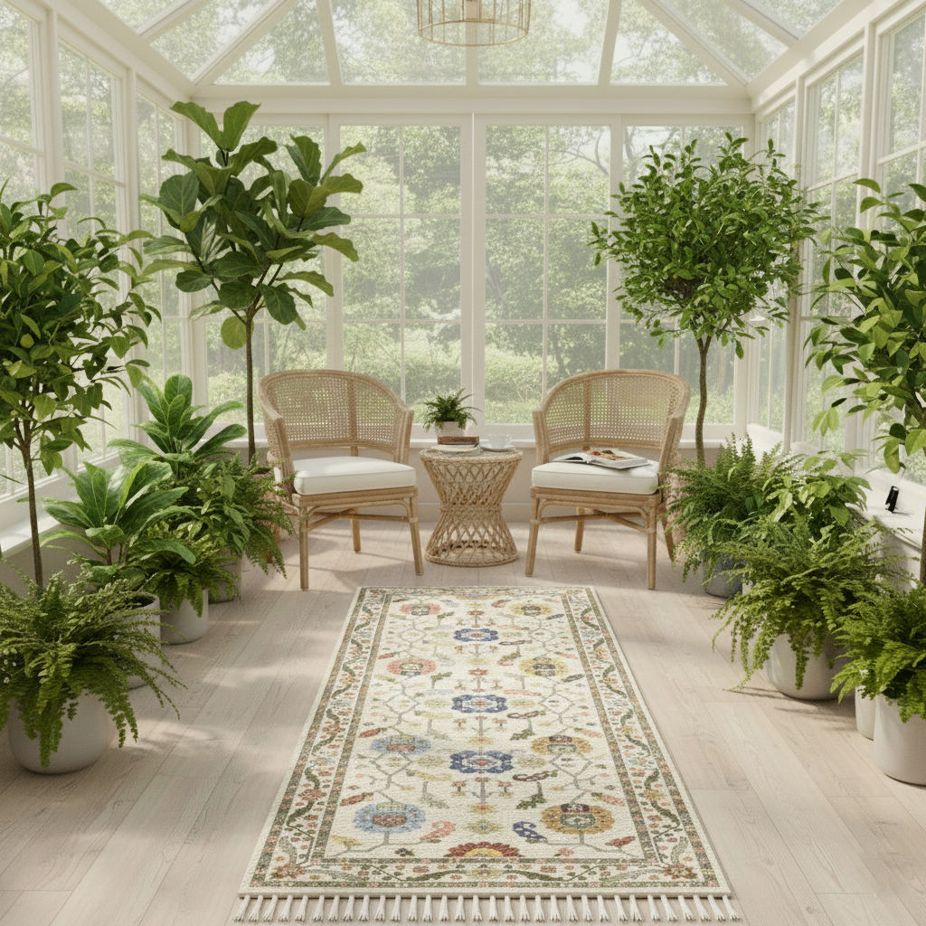 AVELANIS - Hand Knotted Oushak Carpet